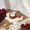 Round Wooden Couple Ring Storage Boxes with Velvet Inside AJEW-WH0513-26C-4