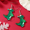 Cute Christmas Dinosaur Acrylic Dangle Earrings WY1502-2-2