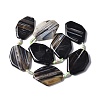 Natural Banded Agate/Striped Agate Beads Strands G-G196-A02-02-3