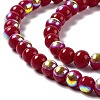 Spray Painted Glass Beads Strands GLAA-E038-03B-3