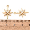 Brass Pave Cubic Zirconia Pendants KK-A304-29B-G-2
