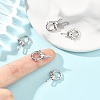 SHEGRACE Brass Spring Ring Clasps XGRQ58507-786P-4