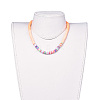 Handmade Polymer Clay Heishi Beaded Necklaces NJEW-JN02449-5