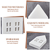 4Pcs 2 Styles Christmas Wood House Display Decorations DJEW-BC0001-28A-3