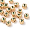 SHEGRACE Brass Cubic Zirconia Beads XGRQ4H529-682G-B-1