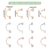 36Pcs 6 Style Ion Plating(IP) 304 Stainless Steel Ear Nut STAS-DC0004-75-4