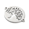 304 Stainless Steel Hollow Connector Charms STAS-P332-04P-2