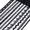 30Yards 10 Styles Polyester Lace Trim OCOR-MA0001-76B-1