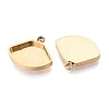 304 Stainless Steel Pendant Cabochon Component STAS-Q113-29G-2