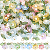 160Pcs 8 Colors Transparent Acrylic Pendants FIND-SC0021-53-1