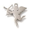 201 Stainless Steel Pendants STAS-R136-12P-1