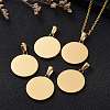 Ion Plating(IP) 304 Stainless Steel Pendants STAS-P115-09G-7