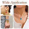 10Pcs 5 Colors Glass Seed Beads Alloy Pendants FIND-TA0005-74-7