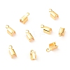 Brass Folding Crimp Ends X-KK-F824-111G-1