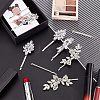 14Pcs 4 Style Alloy Rhinestone Hair Bobby Pins MRMJ-CA0001-36-4