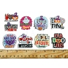 18Pcs 9 Styles Printed Acrylic Pendants OACR-FS0001-74-5