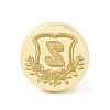 Golden Tone Round Wax Seal Brass Stamp Heads AJEW-Z034-02G-Z-1