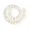 Electroplate Transparent Glass Beads Strands EGLA-N022-04A-D20-2