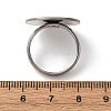 Adjustable 304 Stainless Steel Finger Rings Components STAS-L193-P01-20mm-3