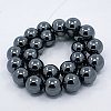 Electroplate Non-magnetic Synthetic Hematite Beads Strands G-M007-01A-01-2