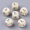 Printed Natural Wood Beads WOOD-T026-001L-1