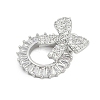 Brass Cubic Zirconia with Glass Pendants KK-Q026-23P-2