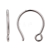 Anti-Tarnish Rhodium Plated 925 Sterling Silver Earring Hooks STER-N0001-028-6