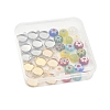 16Pcs 4 Styles Stainless Steel Pendant Cabochon Settings STAS-FS0001-79-6