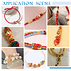 40Pcs 4 Styles Zinc Alloy Enamel Beads ENAM-PH0003-25-5