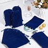 20Pcs Rectangle Velvet Drawstring Pouches TP-NB0001-62B-5