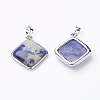 Natural Sodalite Pendants G-E420-13P-1