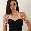 Plastic Imitation Pearl Round Beaded Tassel Shoulder Body Chains for Sexy Clothes FS-WG16B6C-04-1