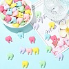 60Pcs 6 Colors Opaque Resin Cabochons RESI-CJZ0001-01-5