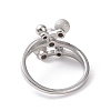 304 Stainless Steel Round Ball Finger Ring for Women RJEW-D120-13B-P-3