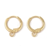 Brass Hoop Earrings Finding KK-Q822-01G-1
