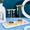 PVD Vacuum Plating 304 Stainless Steel Stud Earring Findings STAS-UN0002-42-3