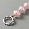 Beads in Beads Style Faceted Acrylic Chain Bag Straps PURS-WH0001-52C-2