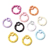 Spray Painted Alloy Spring Gate Ring X1-PALLOY-P292-04-1