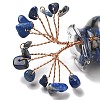 Natural Lapis Lazuli Chips Tree of Life Decorations DJEW-Z007-02S-4