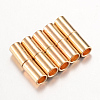 Brass Magnetic Clasps KK-T008-06KC-1