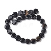 Dyed & Heated Natural Black Agate Beads Strands G-K359-C12-01-3