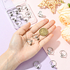 16Pcs 304 Stainless Steel Open Cuff Ring Findings STAS-BBC0008-18-3