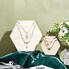  2Pcs 2 Styles Wooden Necklace Displays Stands NDIS-NB0001-06-5