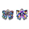 Rainbow Color Alloy Pendants & Link Connectors PALLOY-S180-146-NR-4