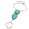 Bohemian Style Alloy Finger Ring Bracelets for Women WG85AD3-01-2