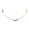 Natural Gemstone Beaded Necklaces NJEW-JN04689-4