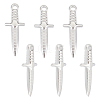 6Pcs 304 Stainless Steel Pendants STAS-UN0052-94-1