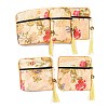 Chinese Style Floral Cloth Jewelry Storage Zipper Pouches AJEW-D063-01D-1