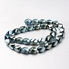 Electroplate Non-magnetic Synthetic Hematite Beads Strands G-F300-11B-07-2