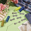Zinc Alloy Snap Lock Clasps FIND-WH0149-96P-5